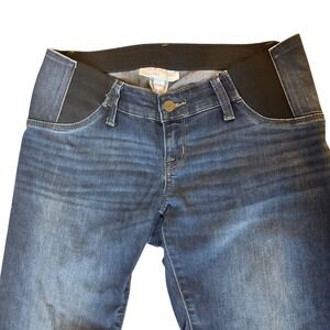 Maternity Jeans Low Rise Zip Up Button Elastic Skinny  2/26R Isabel Maternity